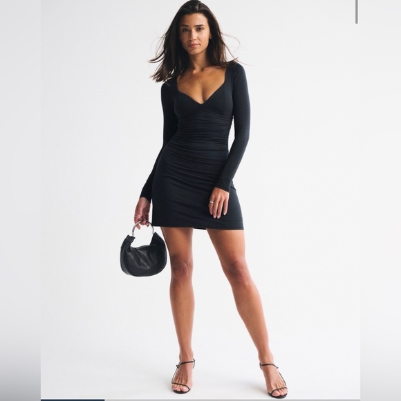 Abercrombie & Fitch Dresses & Skirts - A&F Zoe Bra-Free Long-Sleeve Knit
Mini Dress